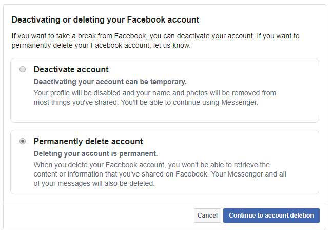 How To Delete Facebook Account Permanently Without Waiting 14 Days